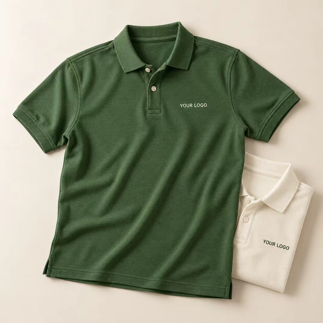 Polo Shirts branded product concept with Your Logo artwork