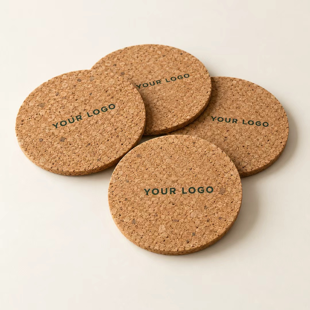 Coasters branded product concept with Your Logo artwork