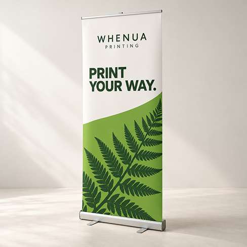 Pull up Banners printed by Whenua Printing